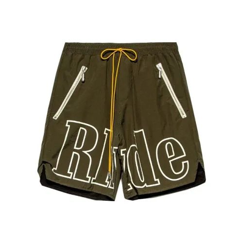 RHUDE Зеленые Мужские Спортивные Шорты