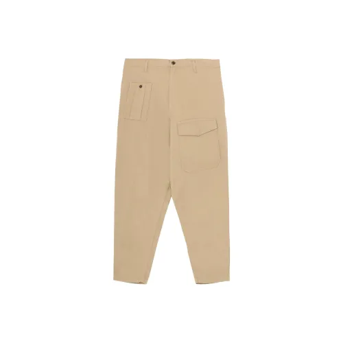 Yohji Yamamoto Pour Homme SS25 Повседневные брюки Мужские Светлый Умбра