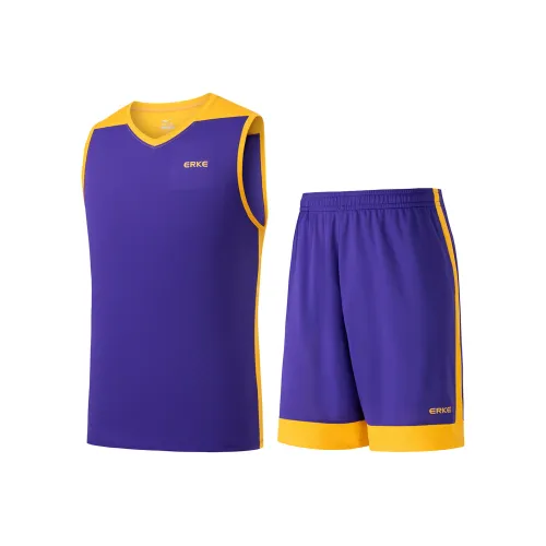 Erke Agarwood Фиолетовый Мужские баскетбольные костюмы