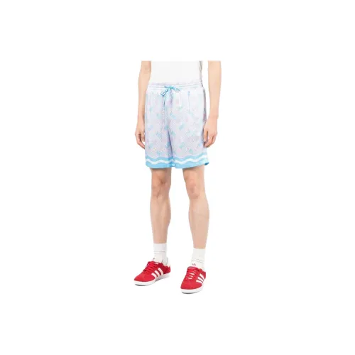 CASABLANCA Blue Men's Casual Shorts CASABLANCA Синий Мужские Повседневные Шорты