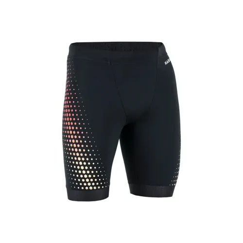 DECATHLON Jammer Fiti Черный Красный Сетка Плавательные Шорты Мужские Черный Горох