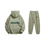 Комплект (Хаки Длинный рукав Топ + Хаки Штаны)