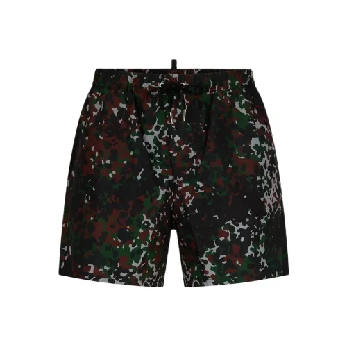 DSQUARED 2 Гот Боксер Midi Повседневные шорты Мужской Многоцветный
