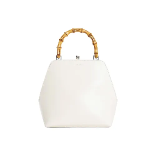 JIL SANDER Goji Телячья кожа Сумка Маленькая Женская Белая