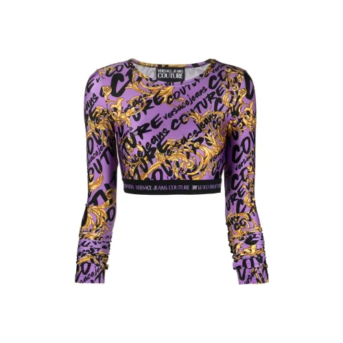 VERSACE CROP TOP Женский Многоцветный