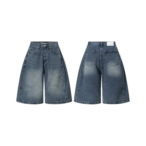 BLACK TO VIBE Джинсовые шорты Унисекс Синий