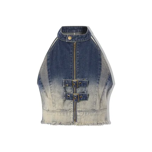 LA CRAWFISH Винтажный синий Женские футболки