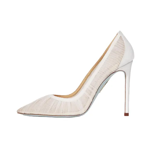 AQUAZZURA Voile Узкий каблук Высокие каблуки 10,5 см Женские Белые