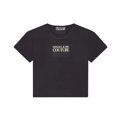 VERSACE Черные Женские Короткие Топы