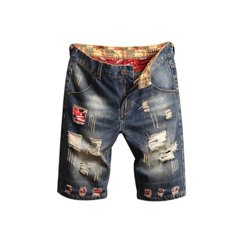 VALKOMM Джинсовые шорты Унисекс Винтажный синий