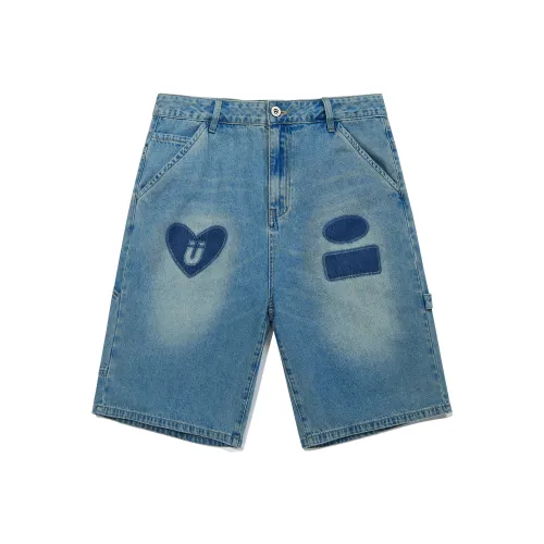 Guuka Men's Blue Denim Shorts Guuka Мужские синие джинсовые шорты