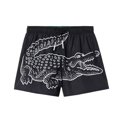 Шорты LACOSTE Collaboration черного цвета для мужчин, повседневные