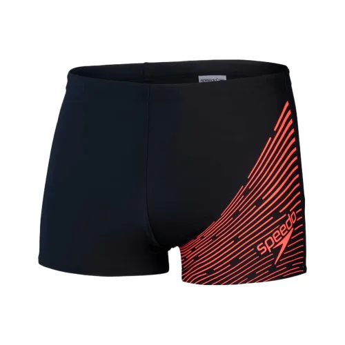 Speedo совместный бренд модель Плавательные шорты Мужские Черный Красный