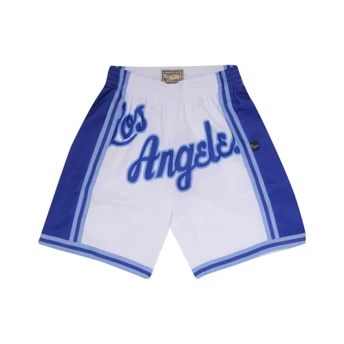 MITCHELL NESS Баскетбольные шорты Унисекс Синий Белый