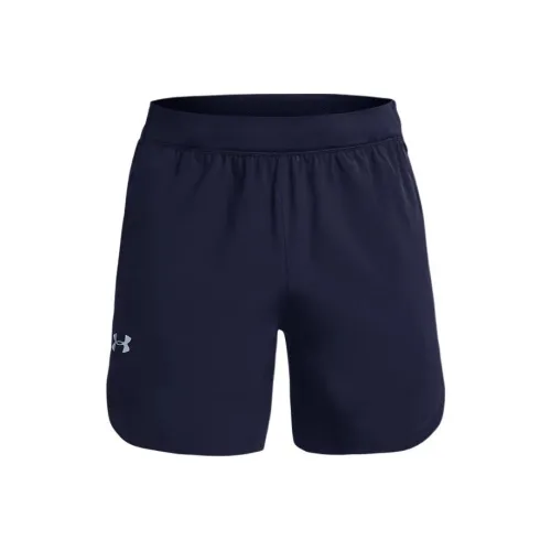 Under Armour Эластичный трикотаж Повседневные шорты Мужские Коллегиальный синий