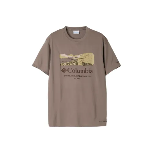 Columbia Озеро Arrowhead T Рубашка Мужская Коричневая