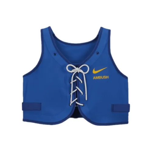 Nike Майка Азиатская версия Женская Синяя