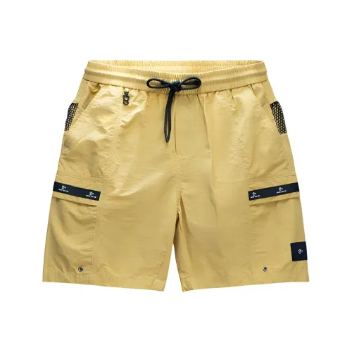GOLDLION Повседневные шорты Мужской Средний Желтый