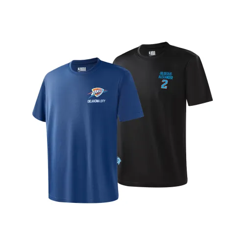 NBA Oklahoma City Thunder T-Shirt Унисекс 2 упаковки Thunder+Александр