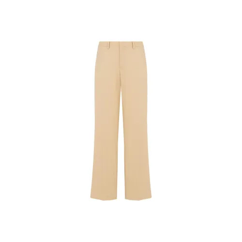 MOSCHINO Эластичные брюки из габардина широкие повседневные мужские бежевые