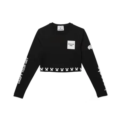 LACOSTE X Minecraft SS22 T-Shirt Женская Черная