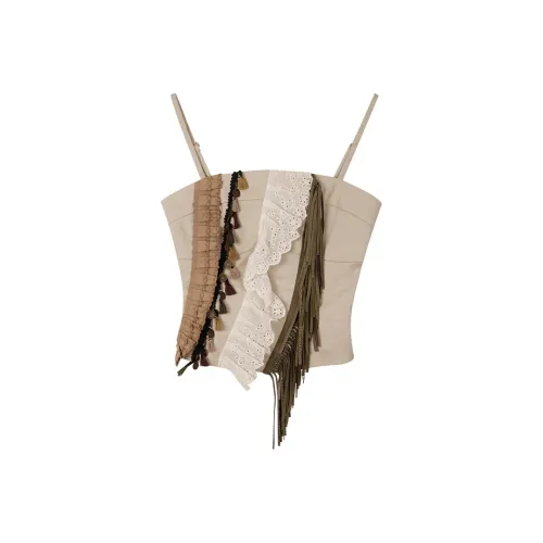 PURSUMMER Винтажный зеленый Женские майки