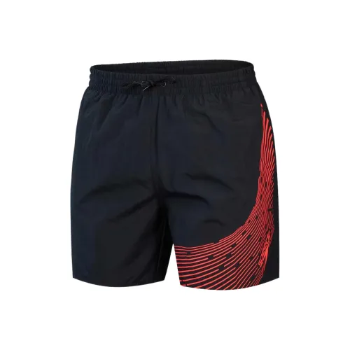 Speedo Плавательные шорты Мужские Черный Красный