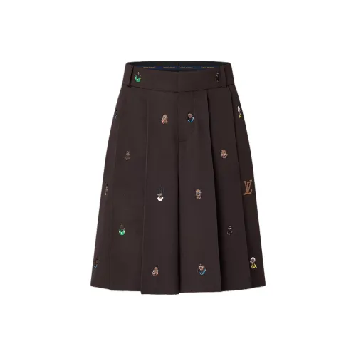 LOUIS VUITTON SS24 Повседневные шорты Мужские Коричневые