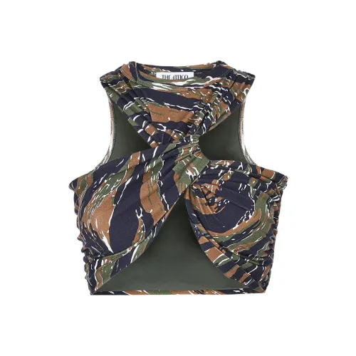 The Attico Армейский зеленый Женские майки