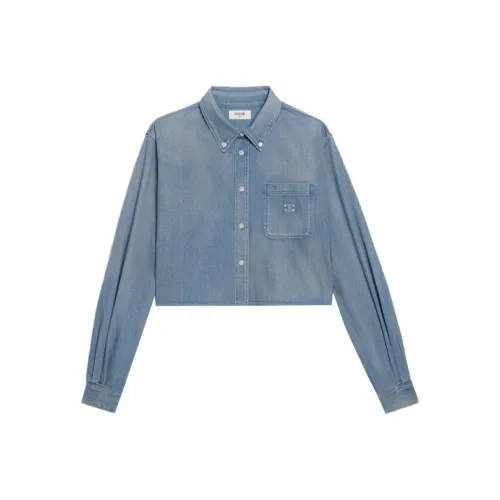 CELINE SS22 CROP TOP Женский Синий