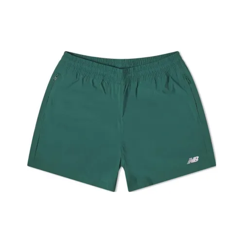 New Balance Athletics Эластичный трикотаж Короткий 5' Повседневные шорты Мужской Зеленый