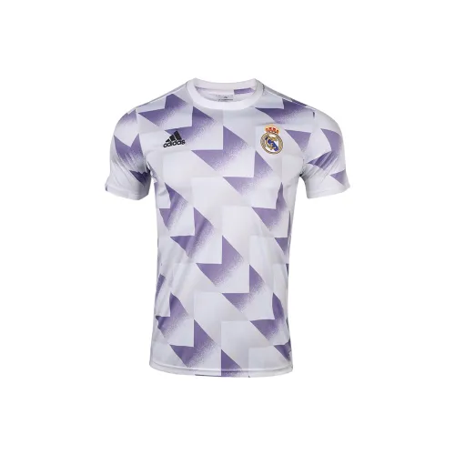 Adidas Футбол Джерси Real Madrid Мужской Белый Синий