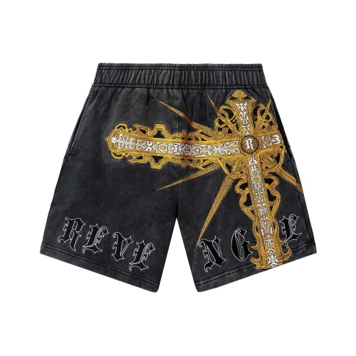 Повседневные шорты Revenge унисекс черный золотой