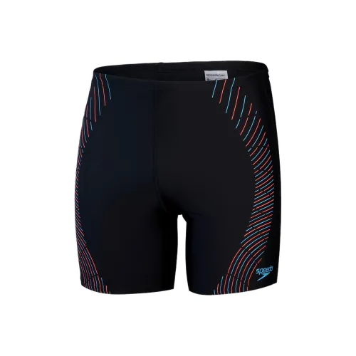 Speedo Duo Логотип с принтом Jammer Плавательные шорты Мужские Черные