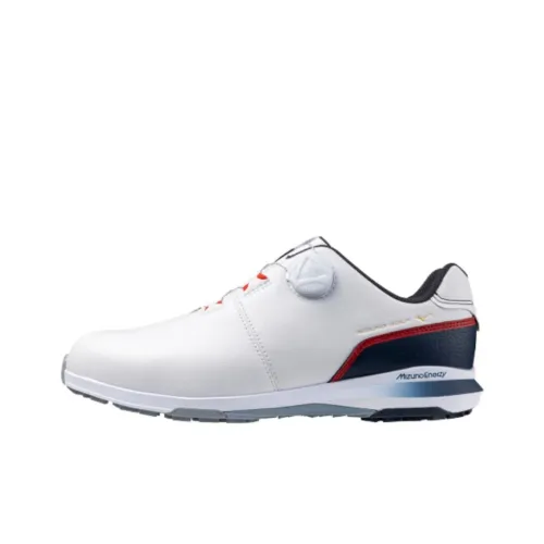 Mizuno Износостойкий и Водонепроницаемый Низкий Топ Обувь для гольфа Мужская Белая