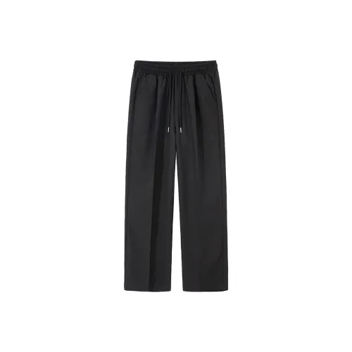 CVOOOER Черный Драпированный Ice Silk Унисекс Повседневные Штаны