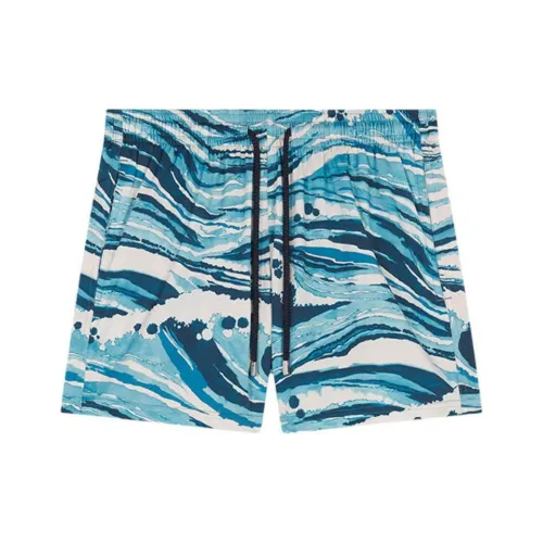 Maison Kitsune x VILEBREQUIN SS24 Шорты для плавания Унисекс Blue