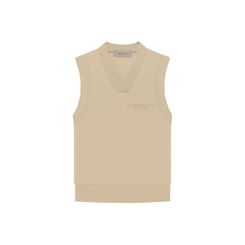 Fear Of God Essentials Майка Женская Песочного Белого Цвета