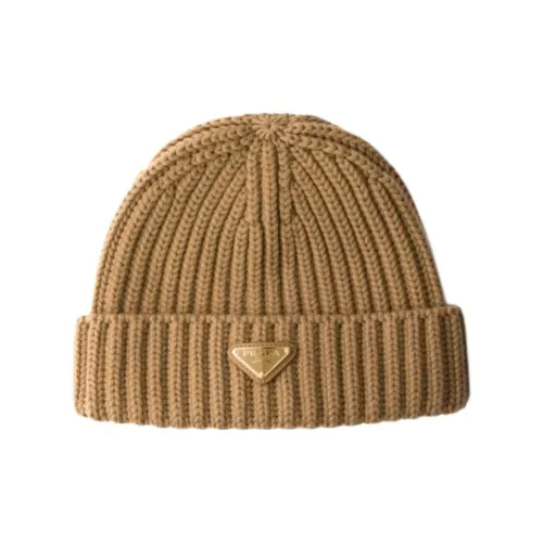 PRADA Шерсть Бини Женские Верблюжий Коричневый