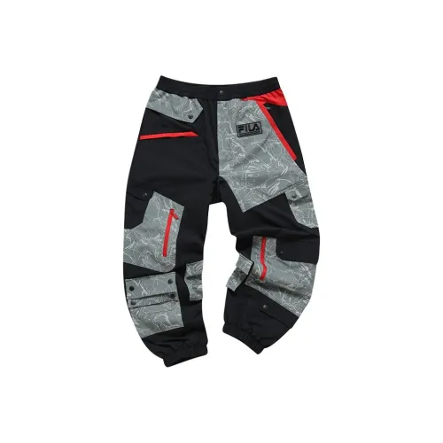 FILA FUSION Темно-черные спортивные брюки для мужчин
