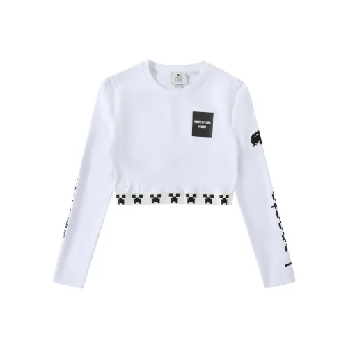 LACOSTE Collaboration SS22 Длинный рукав Т-рубашка Женская Белая