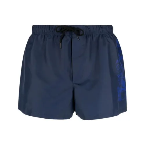 VERSACE Пляжные шорты Мужские Морской синий