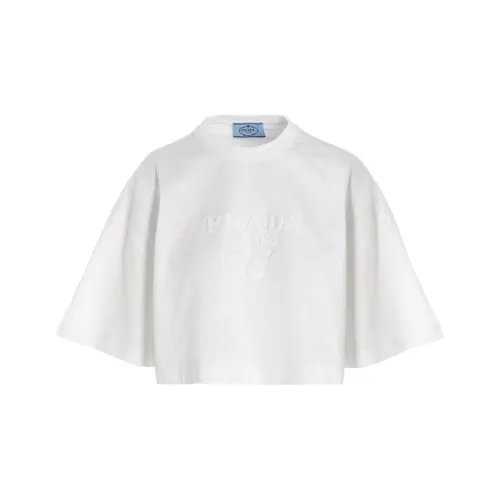 PRADA Белый Женские Короткие Топы