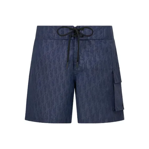 DIOR FW23 Пляжные шорты Мужские Морской синий