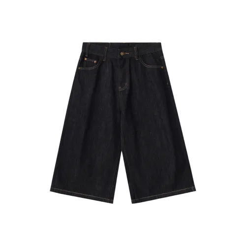 A3G4 Джинсовые шорты Унисекс Оригинальный Черный деним