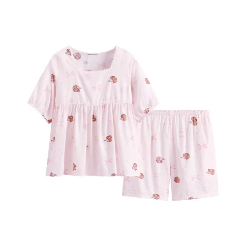 FENTENG x LINE FRIENDS Brown Bear Pajama Set Women's