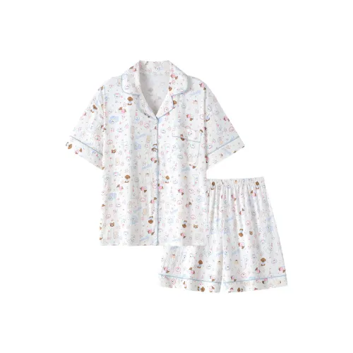 WANANNI Пижамный комплект Женский Белый