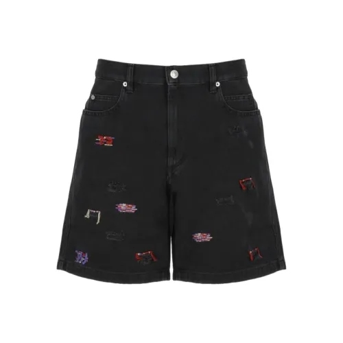 ISABEL MARANT Мужские джинсовые шорты черного цвета
