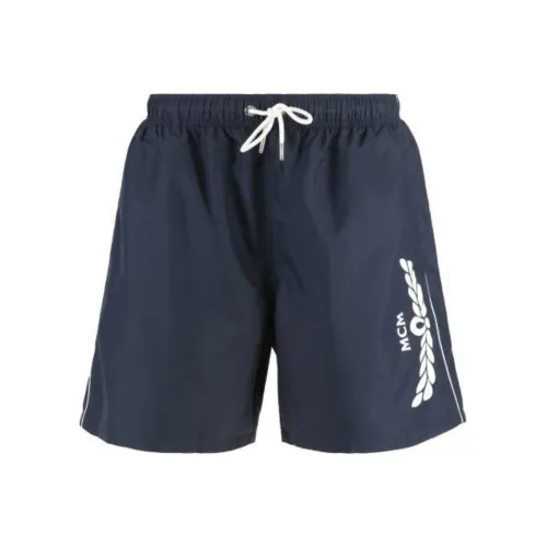 MCM SS25 Пляжные шорты Мужские Синие