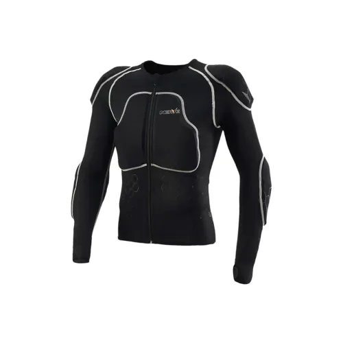 NERVE Мотоциклетная куртка унисекс черного цвета